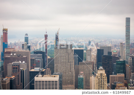 Aerial view of Manhattan skyscrapers Aerial view of Manhattan skyscrapers 61849987