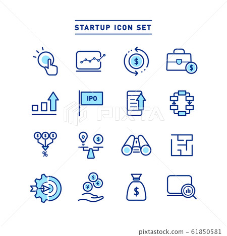 start up, icon, icons 61850581