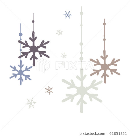 Snow crystal image Snow crystal image 61851831