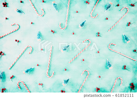 Watercolor painting Christmas holidays composition 61852111