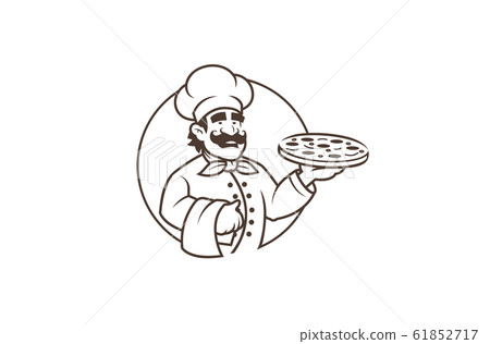 Pizza A Casa logo with modified winking chef, Grub Street …