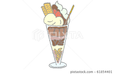 Illustration of food sweets chocolate parfait 61854401