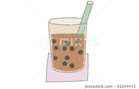 食品：飲料：木薯奶茶的插圖 61854413