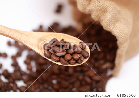 咖啡豆（紅豆小粒烘焙食品和飲料飲料混合咖啡因的複制空間） 61855506