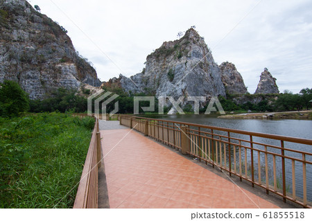 "Khao Ngu Stone Park" Ratchaburi Thailand, Caves and views Nice park limestone and granite outcrop and A lake There is a long "Khao Ngu Stone Park" Ratchaburi Thailand, Caves and views Nice park limestone and granite outcrop and A lake There is a long 61855518