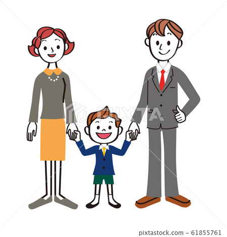 Parents and children holding hands 61855761