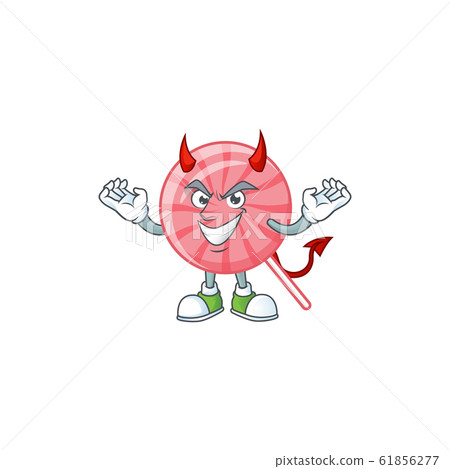 Devil pink round lollipop Cartoon character design Devil pink round lollipop Cartoon character design 61856277