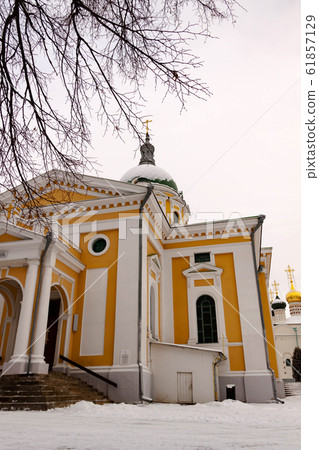 Zaraysk Kremlin St. John The Baptist Cathedral at winter day. Russia, Moscow region 61857129