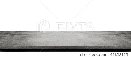Gray plaster concrete shelf table grunge texture background for use display product. Gray plaster concrete shelf table grunge texture background for use display product. 61858165
