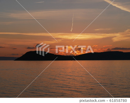 Beautiful sunset in Croatia Beautiful sunset in Croatia 61858780