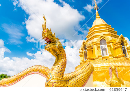 Naga Statue in Thai temple 61859647