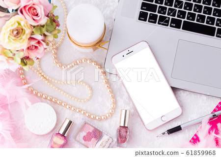 Mobile phone girl image 61859968