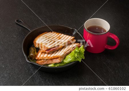 Hot sandwich Italian popular hot sandwich (panini) 61860102
