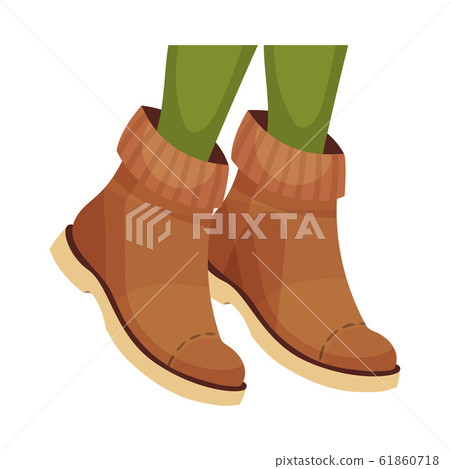 Ankle Shoes or Boots with Thick Sole for Autumn or Spring Season Vector Illustration Ankle Shoes or Boots with Thick Sole for Autumn or Spring Season Vector Illustration 61860718