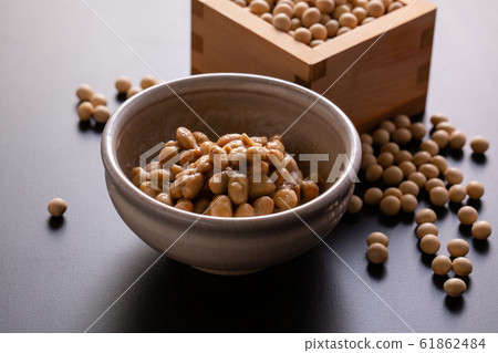 納豆大豆圖像 61862484