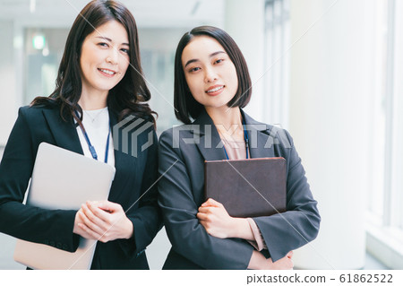 Business women duo shooting cooperation "Kinki University" Business women duo shooting cooperation "Kinki University" 61862522