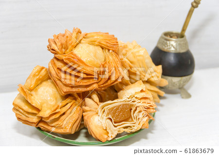 fried pastries traditional sweets of the Argentine 61863679