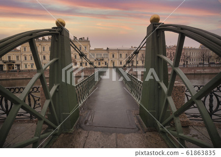 river canals of St. Petersburg. 61863835