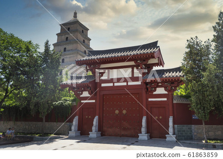 large pagoda of wild geese in Xi'an 61863859