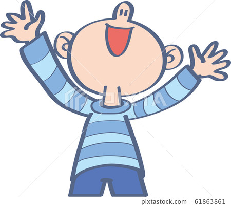 一個男孩抬頭 61863861