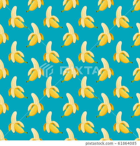 Peeled banana pattern illustration Peeled banana pattern illustration 61864085