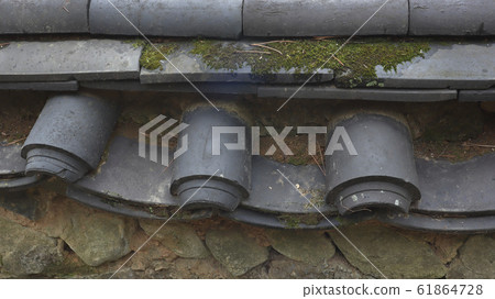 Mossy Tiled Wall Mossy Tiled Wall 61864728