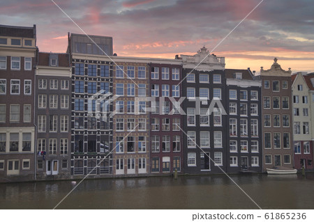 Traditional old buildings in Amsterdam Traditional old buildings in Amsterdam 61865236