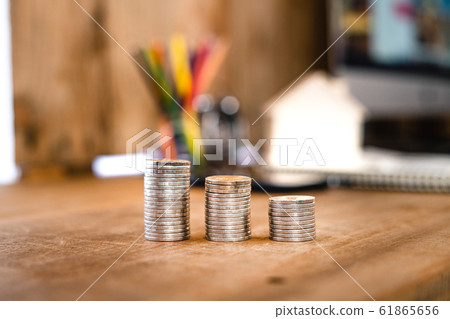 Money growing concept-Money and income graph 61865656