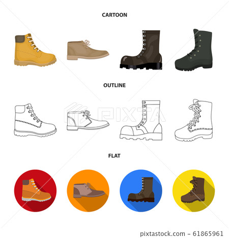 Vector design of leather and casual sign. Collection of leather and formal stock symbol for web. Vector design of leather and casual sign. Collection of leather and formal stock symbol for web. 61865961