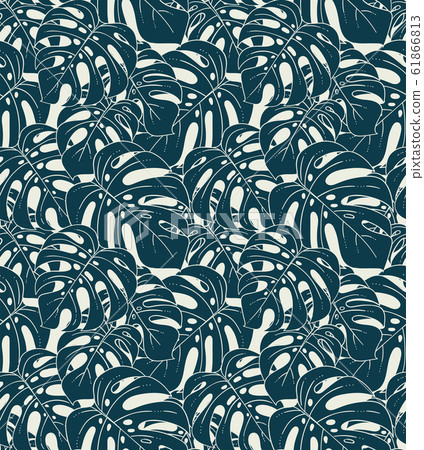 Monstera plant seamless pattern Monstera plant seamless pattern 61866813