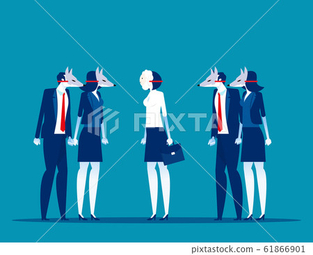 The danger of the business world. Concept new 61866901