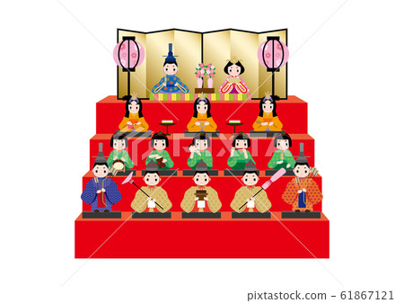 Hina doll illustration 61867121