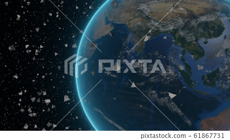 The fear of space debris around the earth 61867731