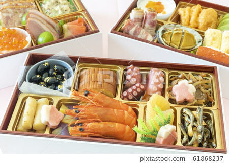 日本新年菜餚的形象 日本新年菜餚的形象 61868237