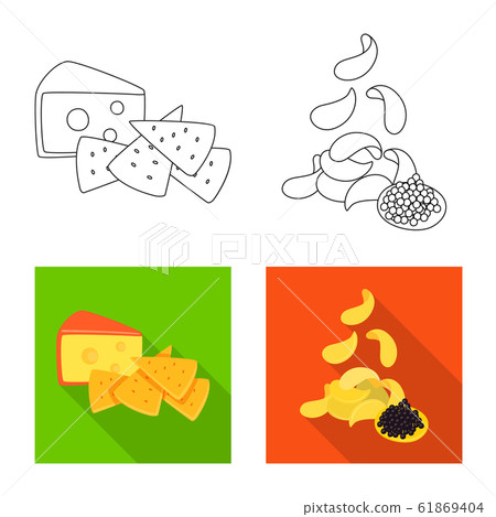 Isolated object of taste and seasonin symbol. Collection of taste and organic stock symbol for web. Isolated object of taste and seasonin symbol. Collection of taste and organic stock symbol for web. 61869404