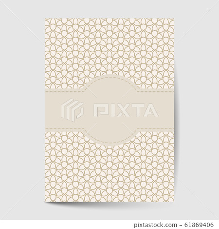 Luxury cover page with pattern design for flyer, Luxury cover page with pattern design for flyer, 61869406