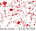 3D rendering of red heart figures, on - PNG or wite - JPG transparent background. 61870764