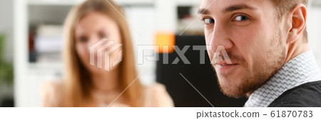 Handsome smiling businessman in suit Handsome smiling businessman in suit 61870783