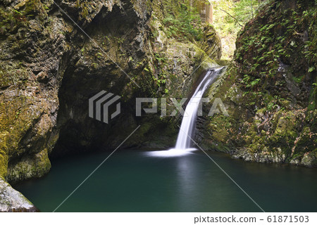 Kamagataki Waterfall (Inami Falls, Gujo City, Gifu Prefecture) 61871503