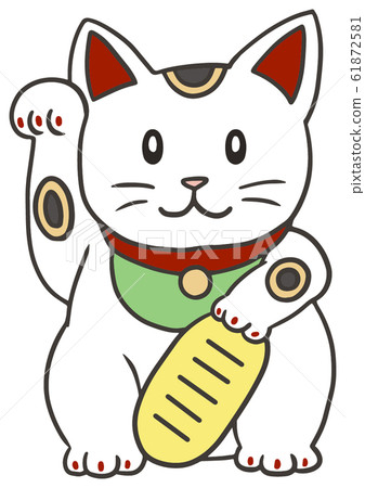Illustration of cute beckoning cat_4 Illustration of cute beckoning cat_4 61872581