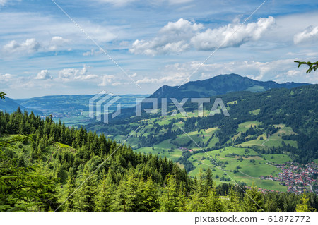 Landscape around Bad Hindelang in Bavaria, Germany 61872772