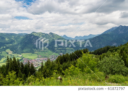 Landscape around Bad Hindelang in Bavaria, Germany Landscape around Bad Hindelang in Bavaria, Germany 61872797