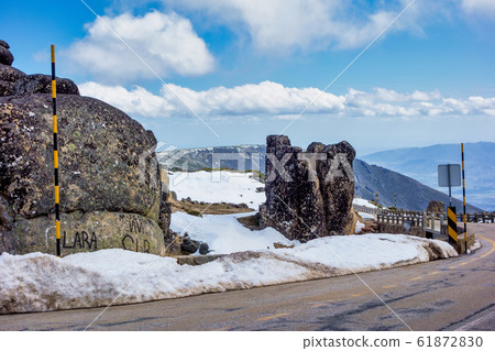 Landscape with snow in the Serra da Estrela. County of Guarda. Portugal Landscape with snow in the Serra da Estrela. County of Guarda. Portugal 61872830