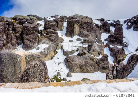 Landscape with snow in the Serra da Estrela. County of Guarda. Portugal Landscape with snow in the Serra da Estrela. County of Guarda. Portugal 61872841