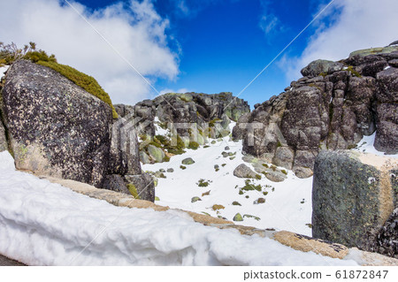 Landscape with snow in the Serra da Estrela. County of Guarda. Portugal Landscape with snow in the Serra da Estrela. County of Guarda. Portugal 61872847