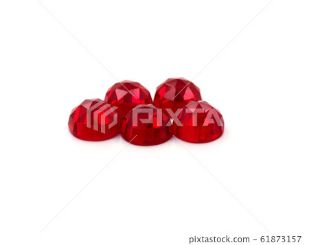 Rose cut red ruby cabochons Rose cut red ruby cabochons 61873157