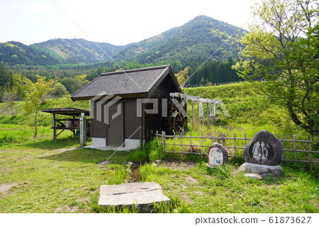 National Alps Azumino Park (Rural scenery of Azumino) Watermill 61873627