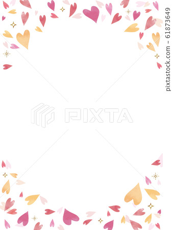 粉紅心形背景素材 矩形a4比例 插圖素材 圖庫