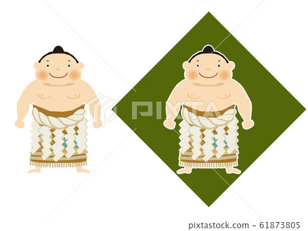 Sumo. Sumo wrestler character design. Illustration of Sekitori. 61873805