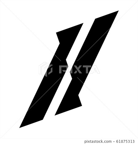 ll, Il initials geometric letter company logo 61875313